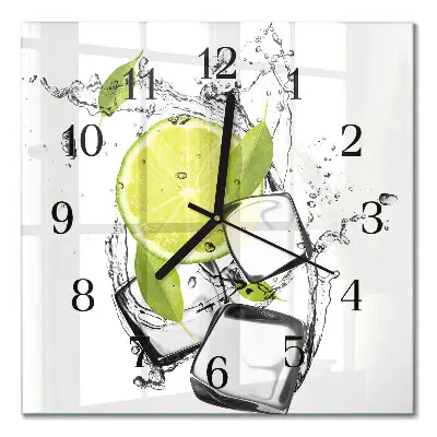 Quadratische wanduhr Kalziumkarbonat