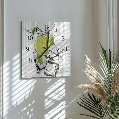Quadratische wanduhr Kalziumkarbonat