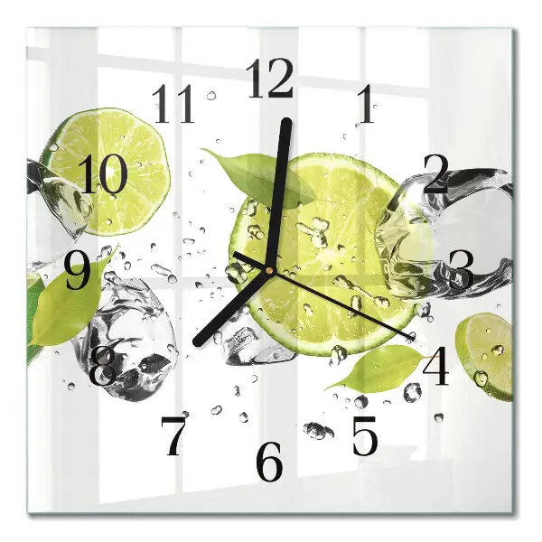 Quadratische wanduhr modern Kalziumkarbonat