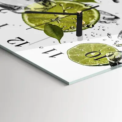 Quadratische wanduhr modern Kalziumkarbonat