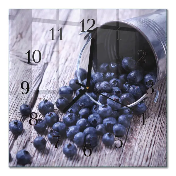 Quadratische wanduhr modern Beeren