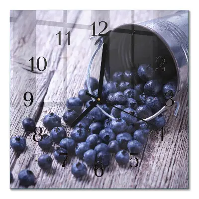 Quadratische wanduhr modern Beeren