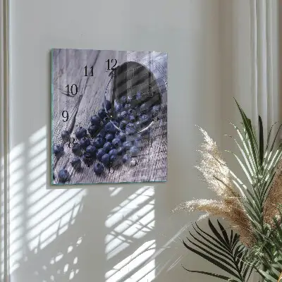 Quadratische wanduhr modern Beeren