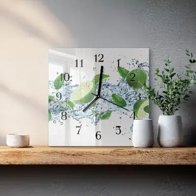 Quadratische wanduhr Limes