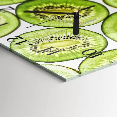 Quadratische wanduhr modern Kiwi