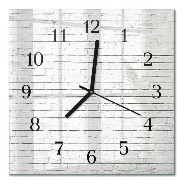 Wanduhr mit motiv quadratisch Ziegelmauer