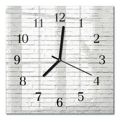 Wanduhr mit motiv quadratisch Ziegelmauer