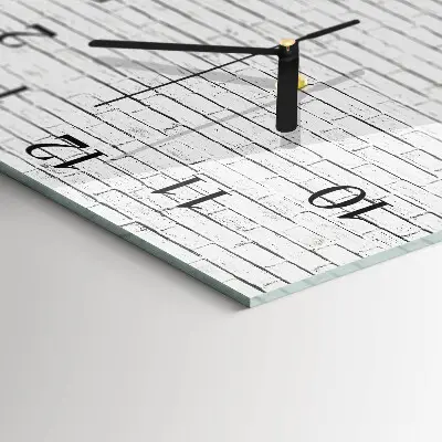Wanduhr mit motiv quadratisch Ziegelmauer