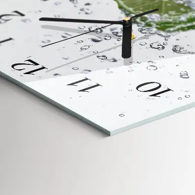 Quadratische wanduhr Kalziumkarbonat