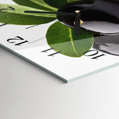 Wanduhr mit motiv quadratisch Oliven