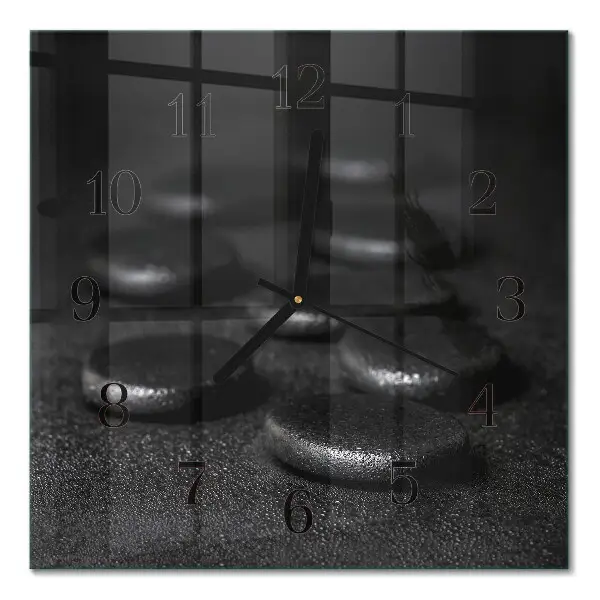 Moderne wanduhr quadratisch Zen-Steine