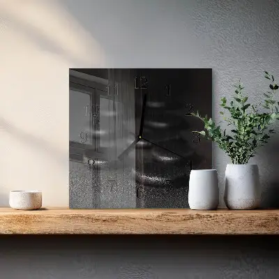 Moderne wanduhr quadratisch Zen-Steine