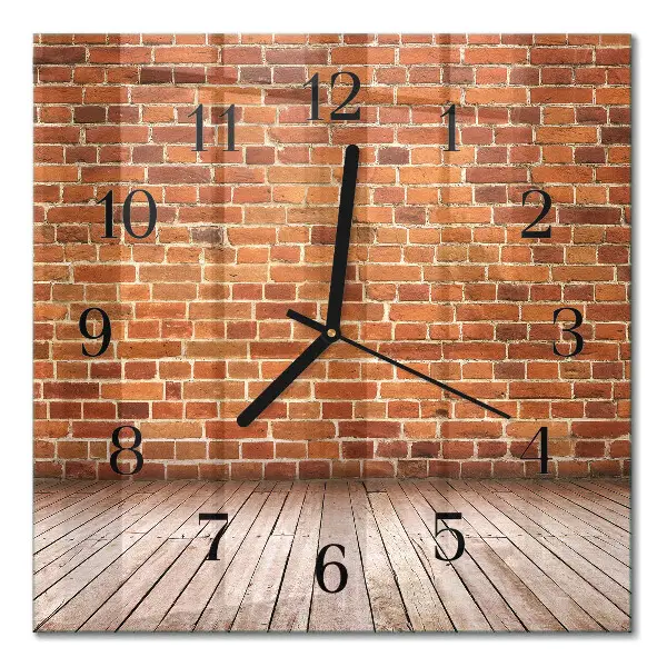 Wanduhr mit motiv quadratisch Ziegelmauer