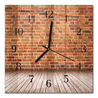 Wanduhr mit motiv quadratisch Ziegelmauer