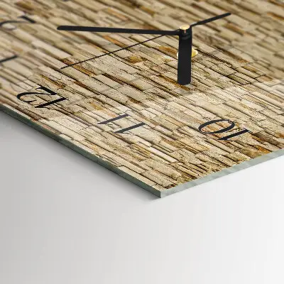 Quadratische wanduhr modern Dekorativer Stein