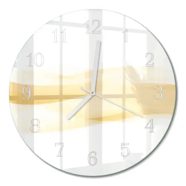 Wanduhr glas rund Abstrakte Welle