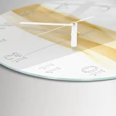 Wanduhr glas rund Abstrakte Welle