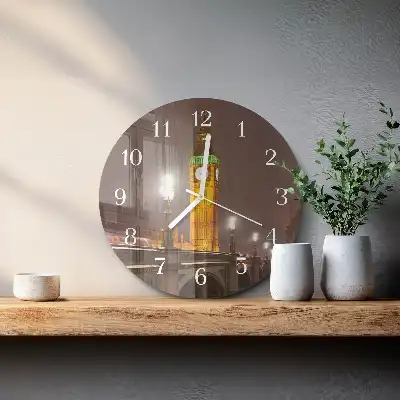 Wanduhr glas rund Big Ben