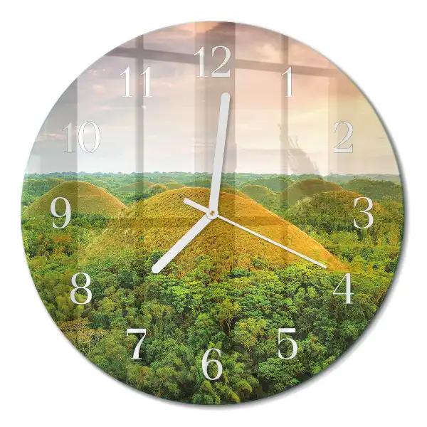 Runde wanduhr Landschaft