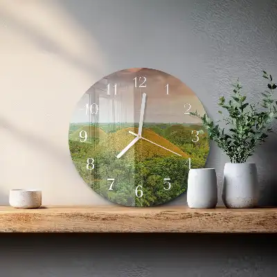 Runde wanduhr Landschaft