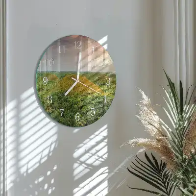 Runde wanduhr Landschaft