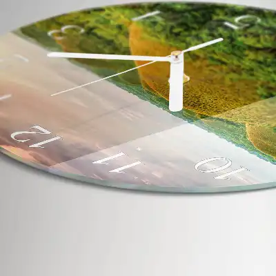 Runde wanduhr Landschaft