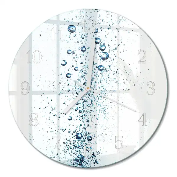 Runde wanduhr Wasser