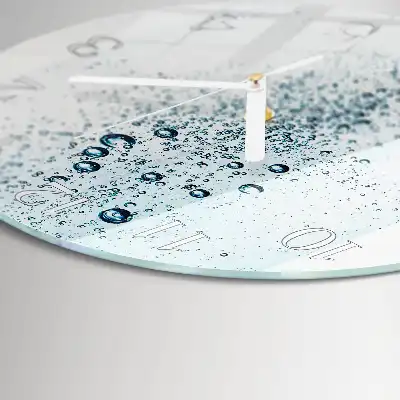 Runde wanduhr Wasser