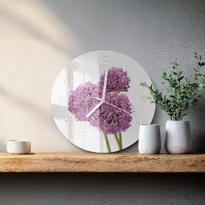 Runde wanduhr Blume
