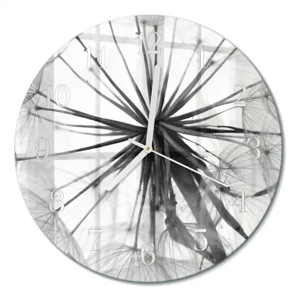 Runde wanduhr Löwenzahn