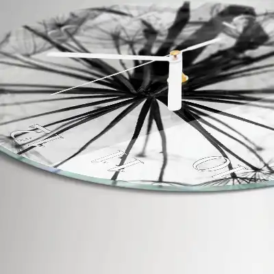 Runde wanduhr Löwenzahn