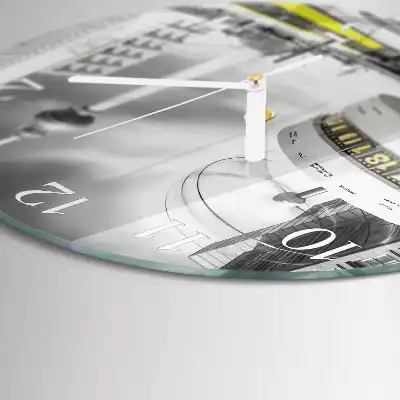 Glas wanduhr mit motiv rund Berlin