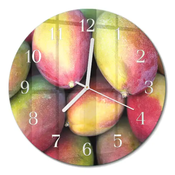 Runde wanduhr Obst