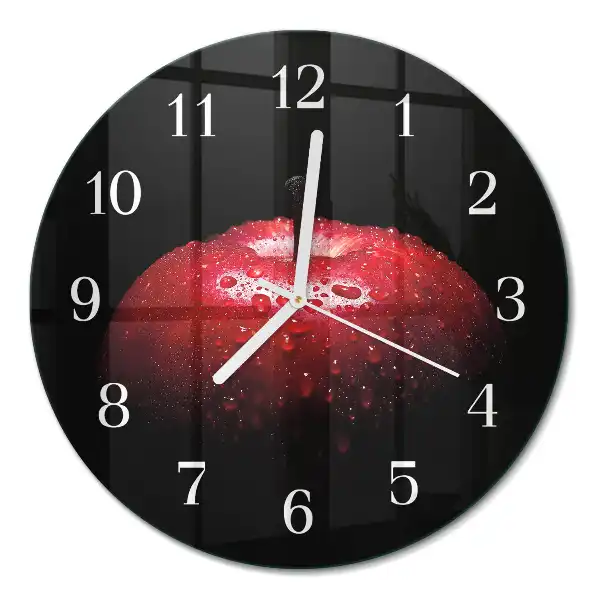 Runde wanduhr Apfel