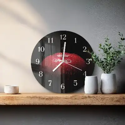 Runde wanduhr Apfel