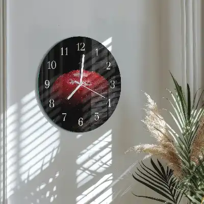 Runde wanduhr Apfel