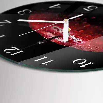 Runde wanduhr Apfel