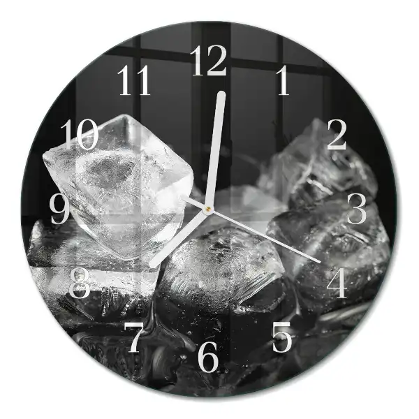 Runde wanduhr Eiswürfel