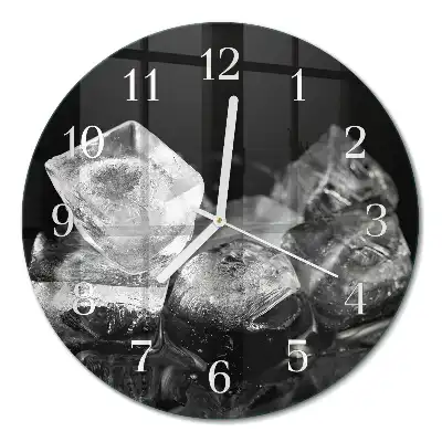 Runde wanduhr Eiswürfel