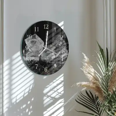 Runde wanduhr Eiswürfel