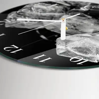 Runde wanduhr Eiswürfel