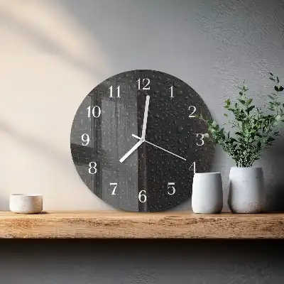 Runde wanduhr Wassertropfen