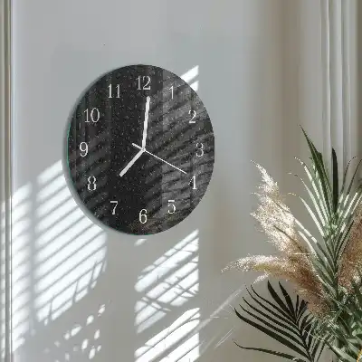 Runde wanduhr Wassertropfen