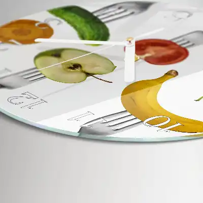 Runde wanduhr Obst