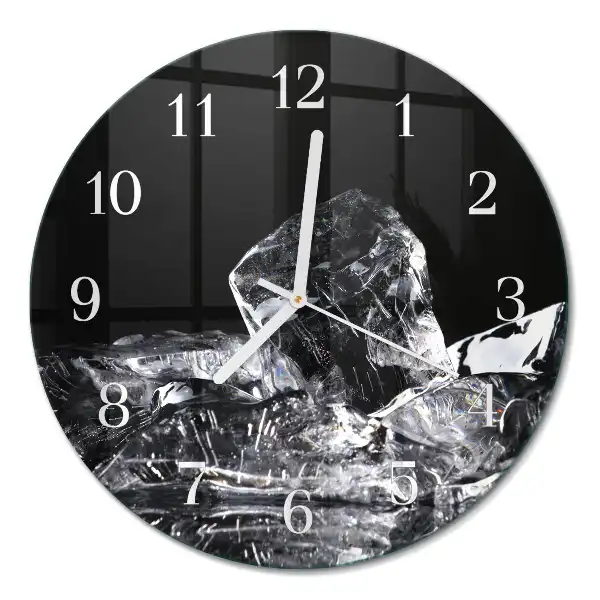 Runde wanduhr Eiswürfel