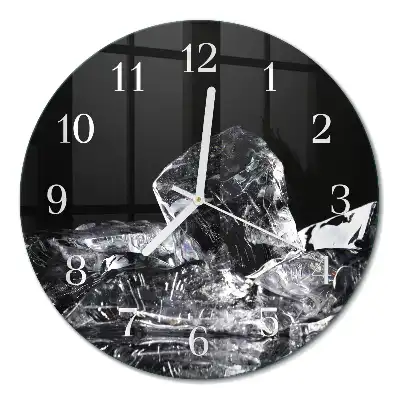Runde wanduhr Eiswürfel