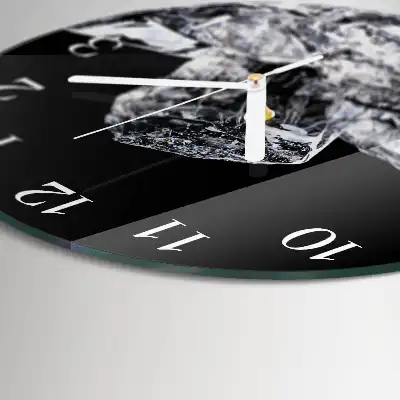 Runde wanduhr Eiswürfel