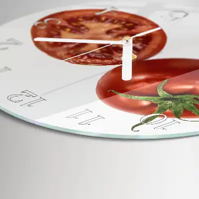 Runde wanduhr Tomaten