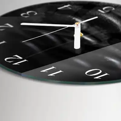 Glas wanduhr mit motiv rund Zen-Steine