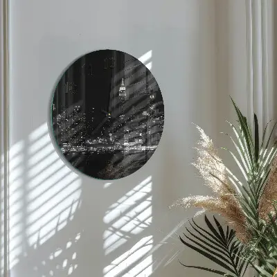 Glas wanduhr mit motiv rund Horizont